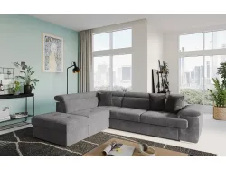 Ecksofa CORSA Stoff grau
