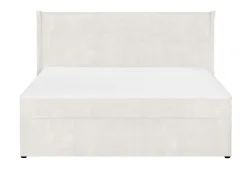 Boxspringbett LORIK weiss 140x200cm halbfest