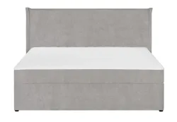 Boxspringbett LORIK hellgrau 160x200cm halbfest