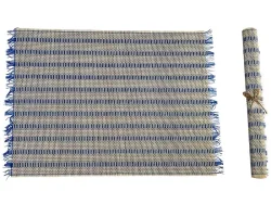Tischset OLASY Massives Holz blau