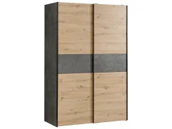 Schwebetürenschrank BIASCA artisan eiche 2 Türen