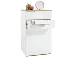 Kommode MUNDI 2 Türen 2 Schubladen 50x60x102.3cm weiss melamin