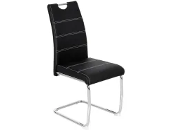 Stuhl FLORI Synthetisches Leder schwarz