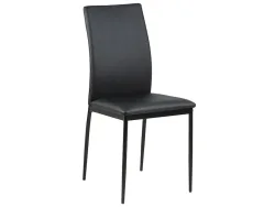 Stuhl DEMINA Synthetisches Leder schwarz