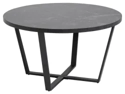 mutoni - Couchtisch Amelia rund 77x77, One Size, Schwarz