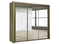 Schwebetürenschrank BREST eiche 3 Türen