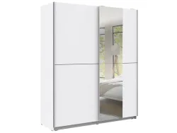 Schwebetürenschrank SANDY weiss 2 Türen