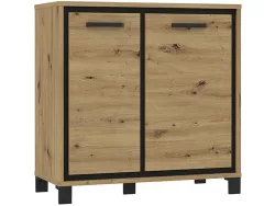 Kommode TRONDHEIM 2 Türen 41.5x91.4x91.2cm artisan eiche eiche