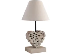 Tischlampe LED CARLITA 36cm 40W holz