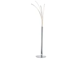 Stehlampe LED PALMIER variable Intensität 180cm 24W silberfarben