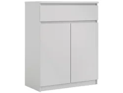 Kommode NAIA 2 Türen 1 Schublade 40x80.4x100.4cm weiss lackiert