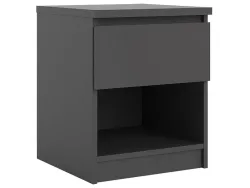 Nachttisch NAIA 1 Schublade 40.4x40x49.5cm schwarz dekor