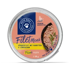 Premium Nassfutter für Katzen - Hühnerfilet - 12x85g - von Pets Deli