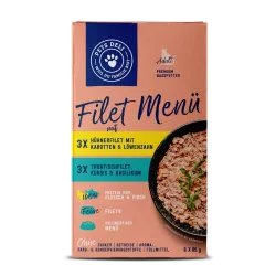 Premium Nassfutter Multipack für Katzen - Hühnerfilet, Putenfilet, Thunfisch - 6x85g - von Pets Deli