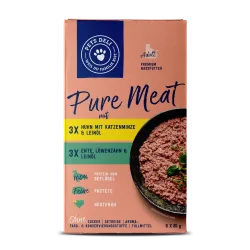 Premium Nassfutter Pure Meat Multipack für Katzen - Huhn, Ente -  6x 85g von Pets Deli