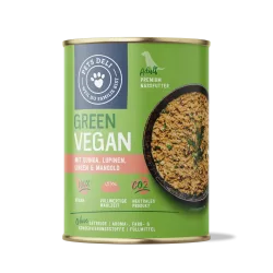 Nassfutter Green Vegan mit Lupinen, Mangold, Süßkartoffel und Zucchini für Hunde - 6x400g