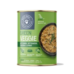Nassfutter Green Veggie mit Hüttenkäse, Zucchini, Quinoa und Spinat für Hunde - 6x400g