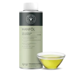 Premium Nahrungsergänzung für Katzen Hanföl 250ml von Pets Deli