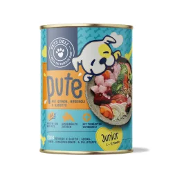 Junior-Nassfutter Pute mit Brokkoli, Karotte und Quinoa für Hunde - 6x400g
