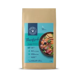 Trockenfutter Thunfisch & Lachs mit Süßkartoffel und Brokkoli für Hunde - 2kg