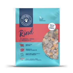 Frische-Menü Rind mit Brokkoli, Kürbis und Süßkartoffel für Hunde - 400g / 5er