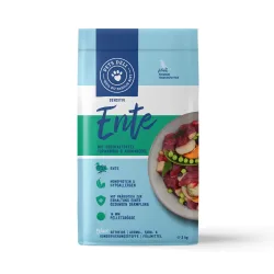 Trockenfutter Ente mit Süßkartoffel, Topinambur und Aroniabeere für Hunde - 2kg