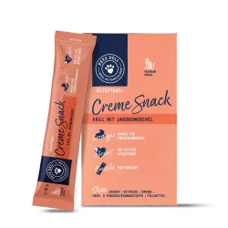 Snack Creme Krill mit Jakobsmuschel für Katzen - 6 x 15g / Einzelpackung