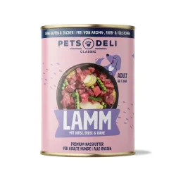 Nassfutter Classic Lamm mit Hirse, Erbse & Birne für Hunde - 6x800g