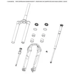 Kompressionsradsatz Rockshox Crown Race Day Damper Sid/Sid Sl2021