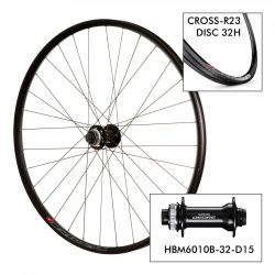 Fahrradrad Mach1 D. Cross-R23 32H - M6010 15x100