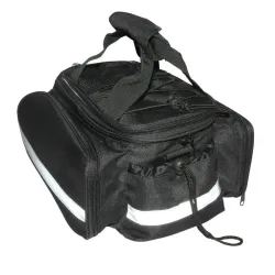 Fahrrad-Hinterradtasche mit Brückenbefestigung und Gepäckträger mit wasserdichten Klettverschlusstaschen auf beiden Seiten Newton N1 30 x 17 x 13 cm