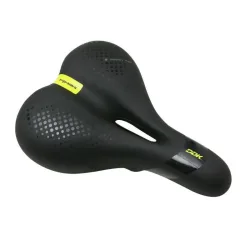Ergonomic City-Sattel aus schwarzem Elastomer mit Formgedächtnis und zentralem Loch Newton