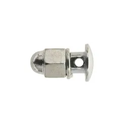 Blister von 25 Fahrrad-Bremsseilklemmen - Loch 2,2mm - Hutmutter Algi 00417000-025