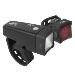 Wiederaufladbares USB-Front- und Rücklicht Axa Niteline T4-R