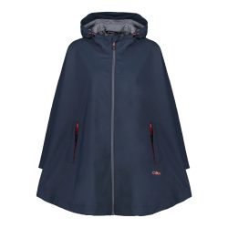 CMP - poncho mit kapuze waerdicht damen, für Damen, Dunkelblau, Größe S