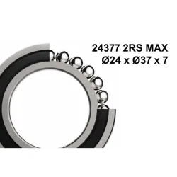 Lagertyp 24377 MAX Ø24 x Ø37 x 7 Elvedes