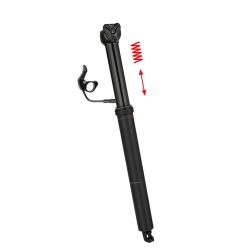 Einstellbare teleskopische Sattelstütze Alu Ergotec d31.6