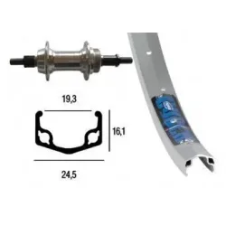 Hinterrad mit Schrauben Exal Winora Zx 19 135