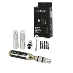 Reparatursatz für Alu-Tubeless mit Kartuschenspitze Kheax CO2 12GR