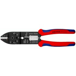 Knipex 97 21 215 Crimpzange Isolierte Kabelschuhe, Isolierte Steckverbinder 0.75 bis 6 mm²