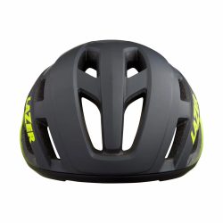 LAZER Unisex Road Strada KinetiCore Helm - matte dark grey flash yellow