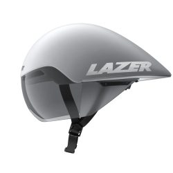 LAZER Unisex Road Volante KinetiCore Tri Helm - matte white silver