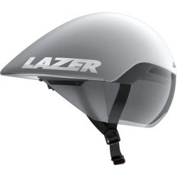 LAZER Unisex Road Volante KinetiCore Tri Helm - matte white silver