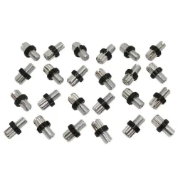 Packung mit 25 Hohlschrauben für Fahrradkabelspanner mit Alu-Schlitz P2R M10 L11,5 mm