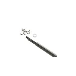 Rohr mit 10 Speichen aus Edelstahl mit abgewinkeltem Kopf und Nippel P2R 250 mm