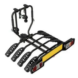 Fahrradträger für Anhängerkupplung, neigbare Stahlplattform für 4 Fahrräder Peruzzo Siena
