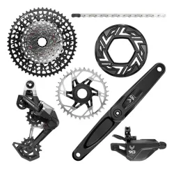 Vollständige Gruppe Fahrrad Sram Eagle 90 104BCD (x5)