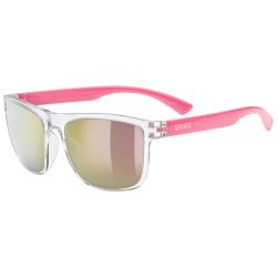 Uvex Sports S533077 rookie Kinder-Sonnenbrille Vollrand Quadratisch Kunststoff-Gestell, Transparent