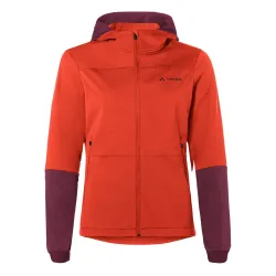 VAUDE - Qimsa Hooded Softshell Jacket, 38, Rot Bunt