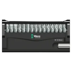 Wera Bit-Check 30 Metal 1 05057434001 Bit-Set 30teilig Schlitz, Kreuzschlitz Pozidriv, Kreuzschlitz Phillips,